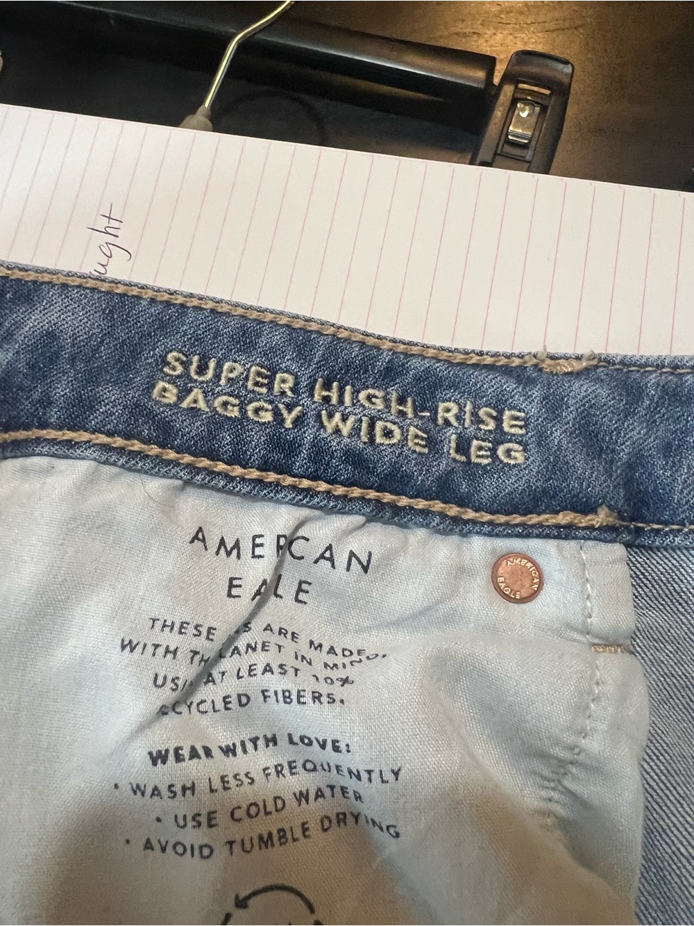 AE Super high-rise baggy wide leg - NWOT - Picture 2 of 3